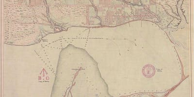 Карта земли-Йорк Торонто 1787-1884