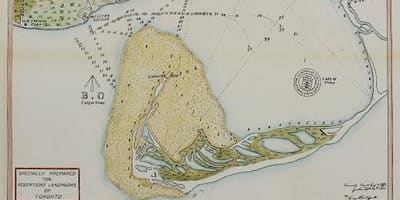 Карта Йорк Торонто 1787-1884 мультяшной версии