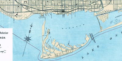 Карта Торонто гавани 1906