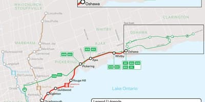 Карта линия озера Восток Транзит