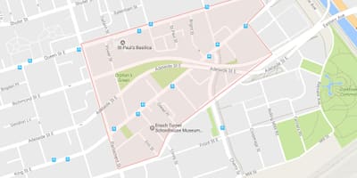 Карта города корктаун районе Торонто