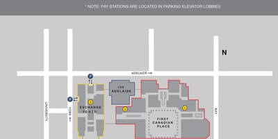 Карта первый канадский место парковки Торонто 