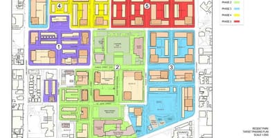 Карта плана Возрождения Риджентс-Парк Торонто