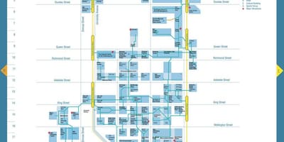 Карта пути финансового района Торонто
