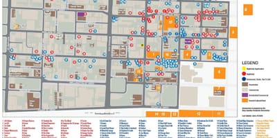 Карта информационно-развлекательный район Торонто 