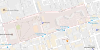 Карта Мосс Парк Торонто