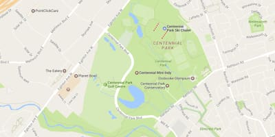 Карта Парк centennial районе Торонто