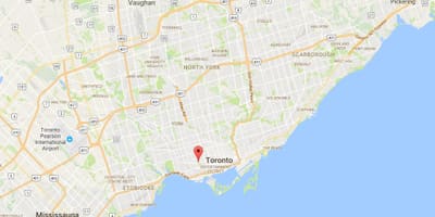 Карта Троице–Bellwoods район Торонто