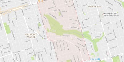 Карта Хоби–Cedarvale районе Торонто