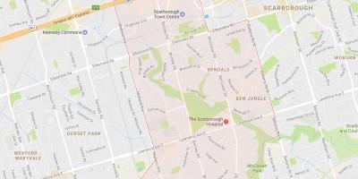 Карта Bendale районе Торонто