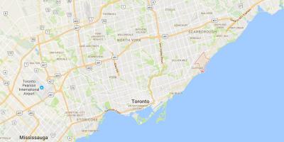 Карта Cliffcrest район Торонто