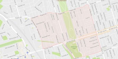 Карта Earlscourt районе Торонто