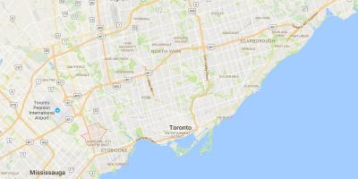 Карта Eatonville район Торонто