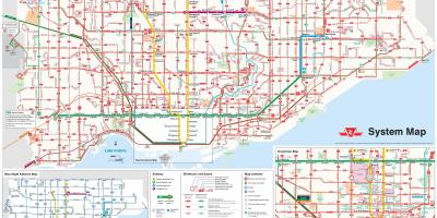 Карта Торонто автобус