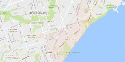 Карта березы районе скалы Торонто