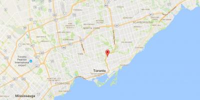 Карта Бродвью Северный район Торонто