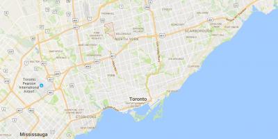 Карта Вестминстер–Брэнсон район Торонто