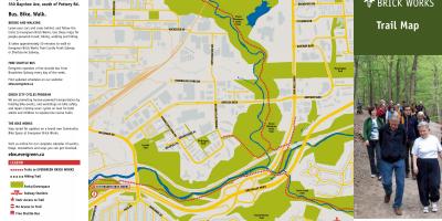 Карта вечнозеленые кирпичный Торонто след