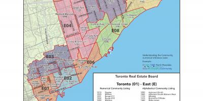 Карта Восточно-Торонто