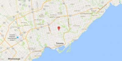 Карта Дависвилль районе Торонто