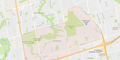 Карта Даунсвью районе Торонто