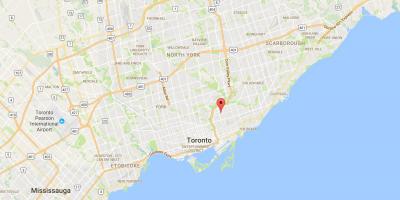 Карта Пейп районе Торонто