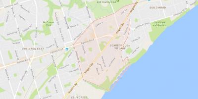 Карта Скарборо деревне районе Торонто