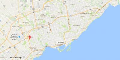 Карта Западного Дин районе Торонто