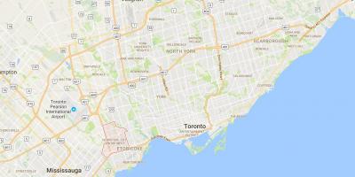 Карта Ислингтон-центре Западного района Торонто