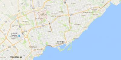 Карта Йорк Юниверсити Хайтсе район Торонто