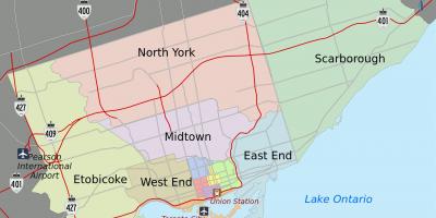 Карта города Торонто 