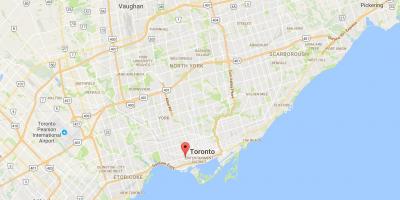 Карта Королева улица западном районе Торонто