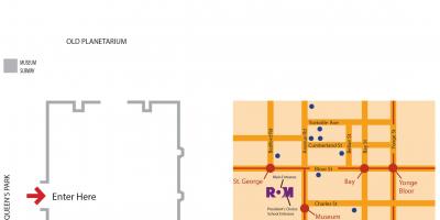 Карта Королевский музей Онтарио парковка