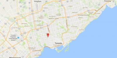 Карта Корсо Италиа район Торонто