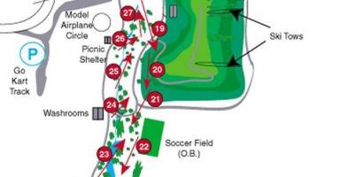 Карта курсы Сентенниал Парк гольф-Торонто