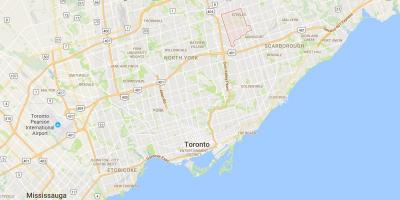 Карта Л'Amoreaux район Торонто