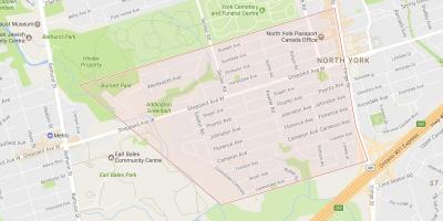 Карта Лансинг районе Торонто