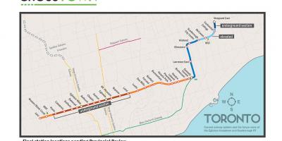 Карта Торонто 5 линии метро Эглинтон
