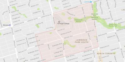 Карта Литтон-Парк районе Торонто