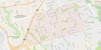 Карта местоположение окрестности Торонто