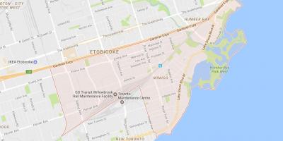 Карта Мимико районе Торонто