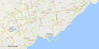 Карта О'Коннор–Парквью район Торонто