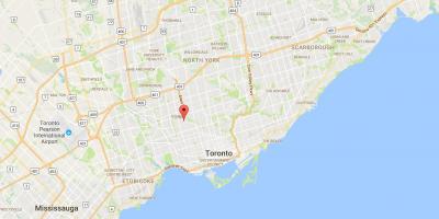 Карта Дубрава–Воган район Торонто