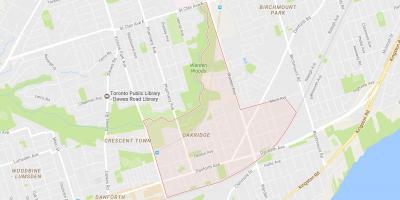 Карту Окридж районе Торонто