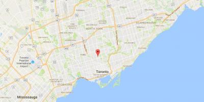 Карта Олений Парк район Торонто
