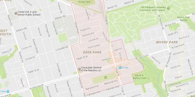 Карта Олений Парк Торонто