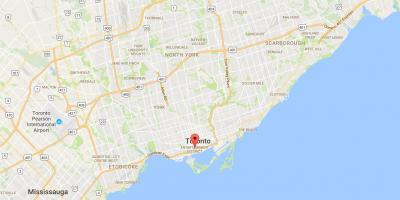 Карта развлекательном районе Торонто