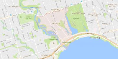 Карта Суонси районе Торонто