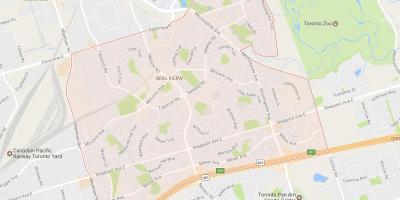 Карта окрестностей Малверн Торонто