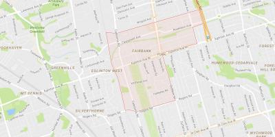 Карта Фейрбэнк районе Торонто